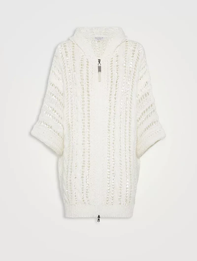 Cable & Mesh Cardigan