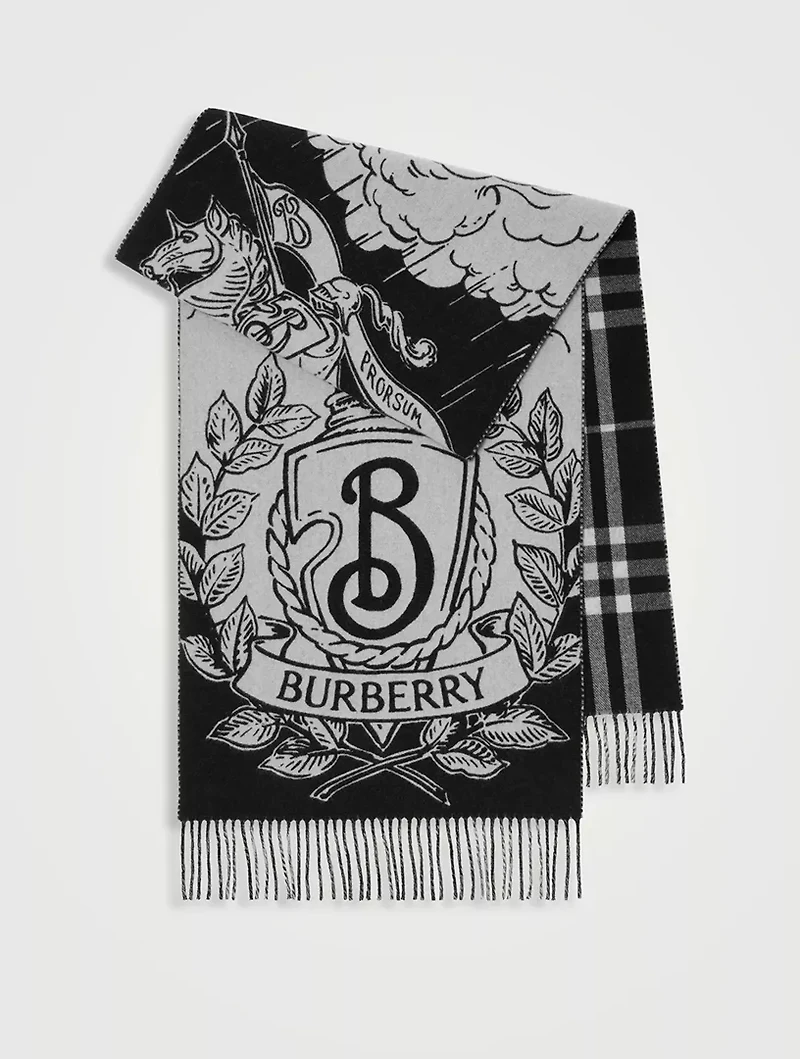 Wide Reversible Stormy Knight Scarf