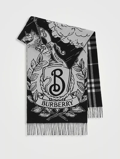 Wide Reversible Stormy Knight Scarf