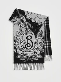 Wide Reversible Stormy Knight Scarf