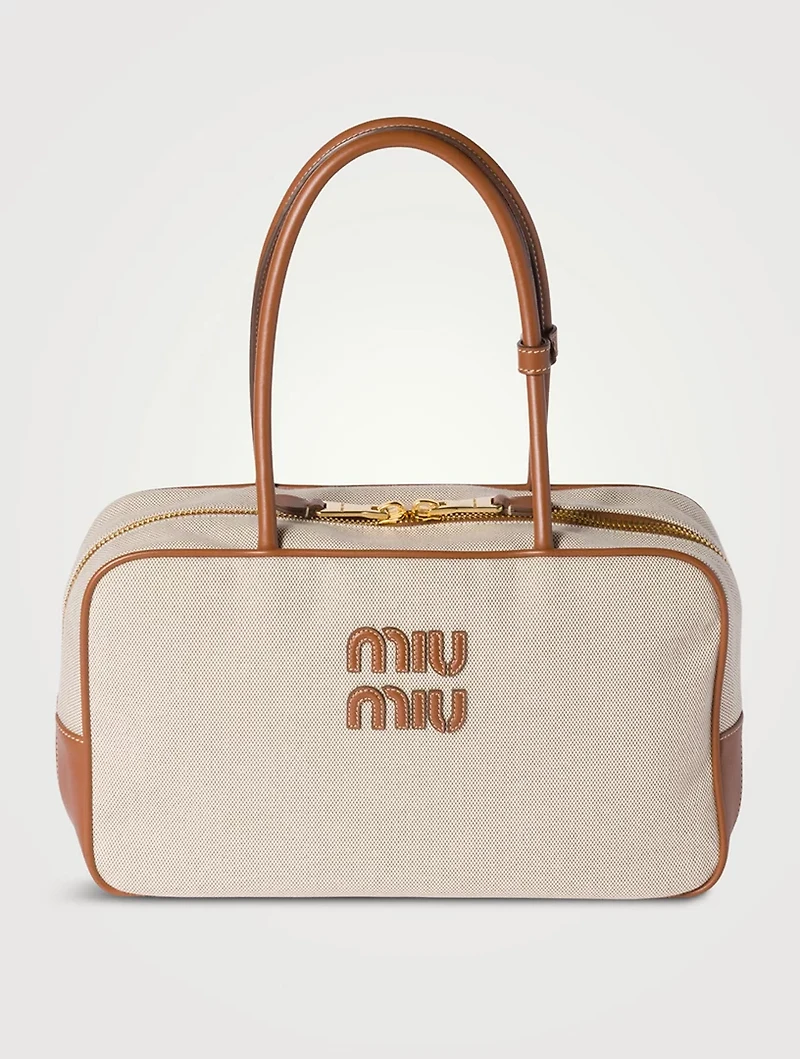 Beau Canvas And Leather Bag