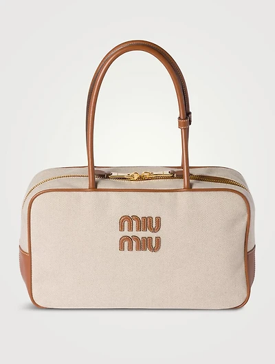 Beau Canvas And Leather Bag