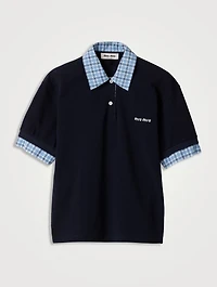 Piqué And Poplin Polo Shirt