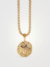 Taurus Amulet In 18k Yellow Gold