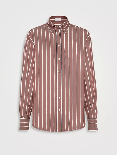 Striped Poplin Shirt