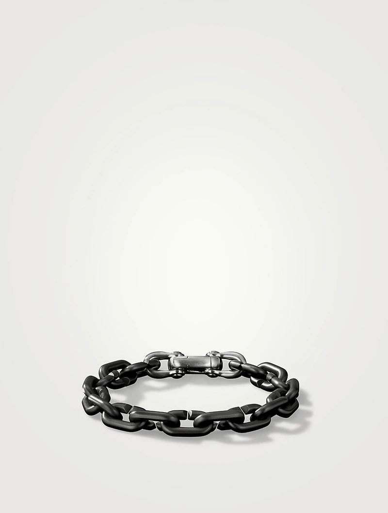 Chain Links Bracelet Black Titanium