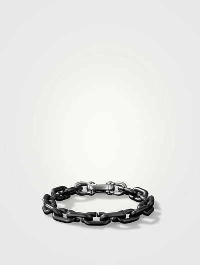 Chain Links Bracelet Black Titanium