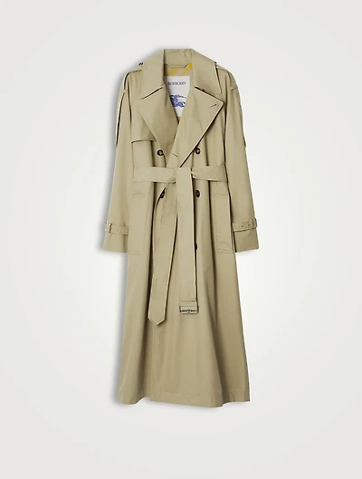 Long Gabardine Castleford Trench Coat