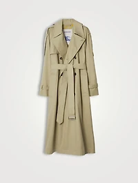 Long Gabardine Castleford Trench Coat