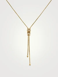 Zig Zag Stax™ Y Necklace In 18k Yellow Gold With Diamonds