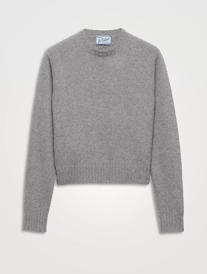 Ribbed Knit Re-cashmere Sweater
