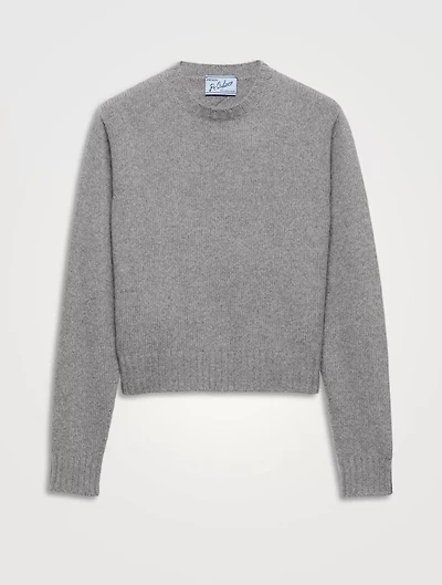 Ribbed Knit Re-cashmere Sweater