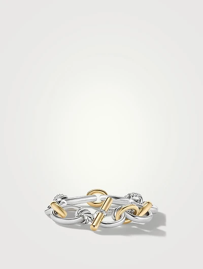 Dy Mercer™ Chain Bracelet In Sterling Silver With 18k Yellow Gold And Pavé Diamonds