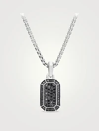Streamline® Pavé Amulet In Sterling Silver With Black Diamonds