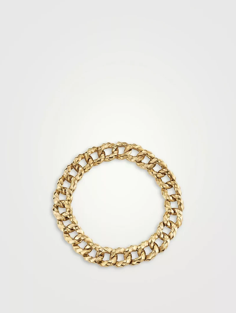 Cable Edge® Curb Chain Necklace 18k Yellow Gold