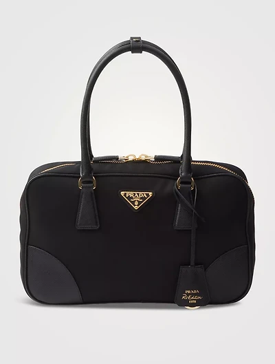 Prada Re-edition 1978 Medium Re-nylon And Saffiano Leather Two-handle Bag