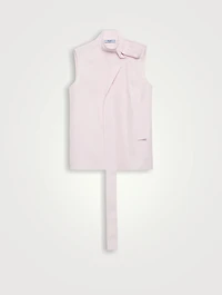 Embroidered Poplin Top