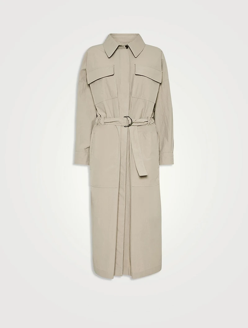 Trench Coat With Monili