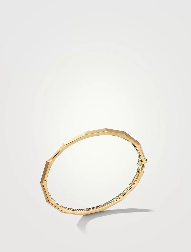 Stax Faceted Bracelet 18k Yellow Gold