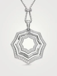 Zig Zag Stax™ Pendant Necklace In Sterling Silver With Diamonds