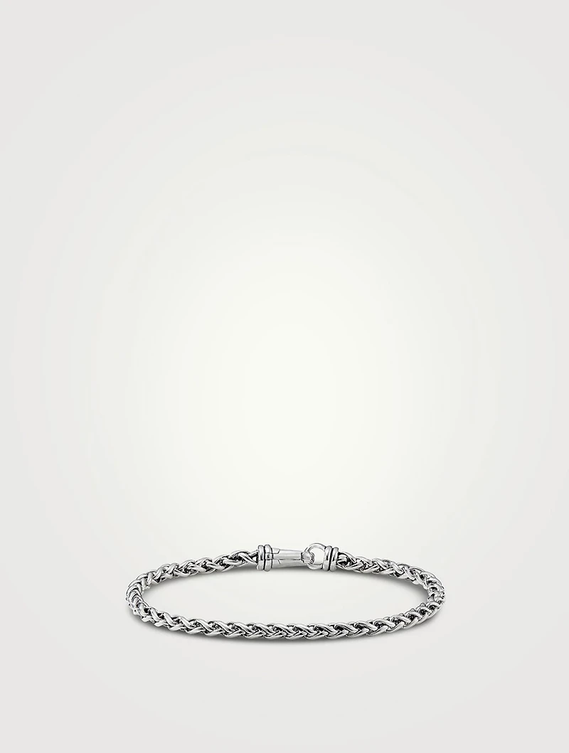 Wheat Chain Bracelet Sterling Silver