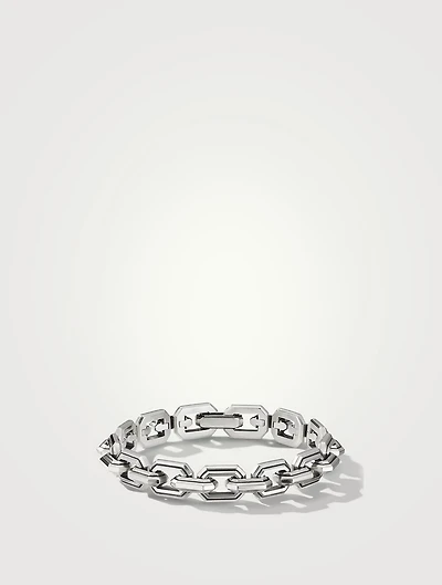 Deco Link Bracelet Sterling Silver