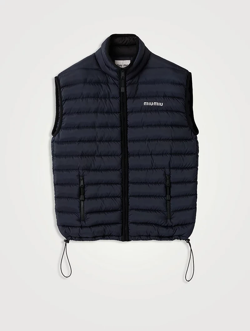 Light Pongé Down Vest