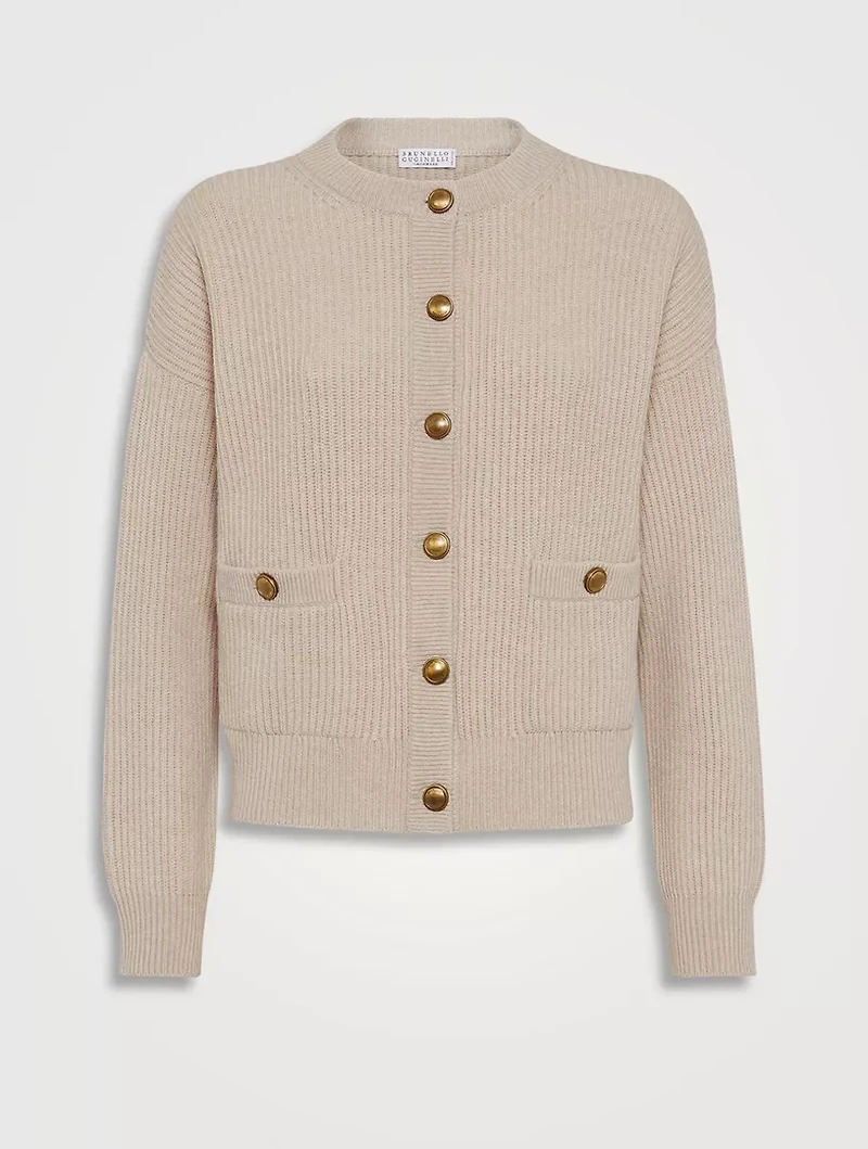English Rib Knit Cardigan
