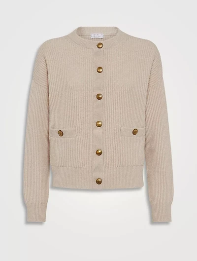 English Rib Knit Cardigan