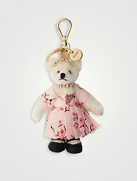 Teddy Bag Charm With Metal Ring