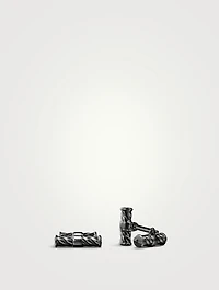 Cable Elongated Cufflinks In Sterling Silver