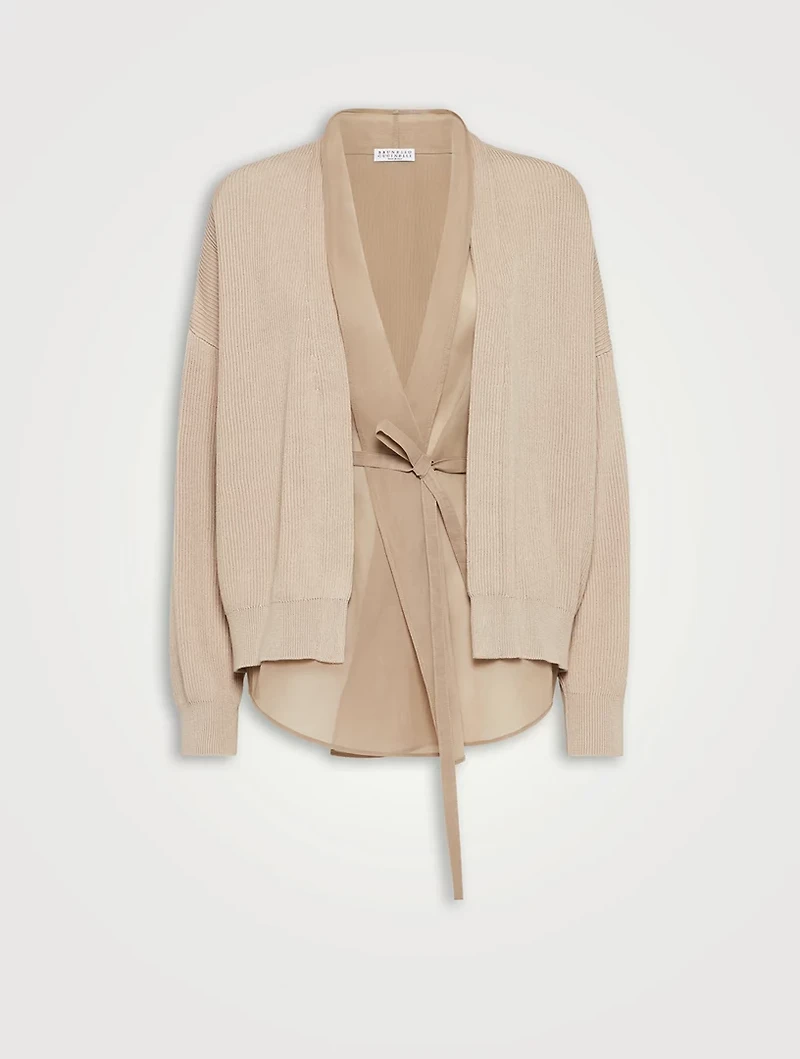 English Rib Knit Cardigan