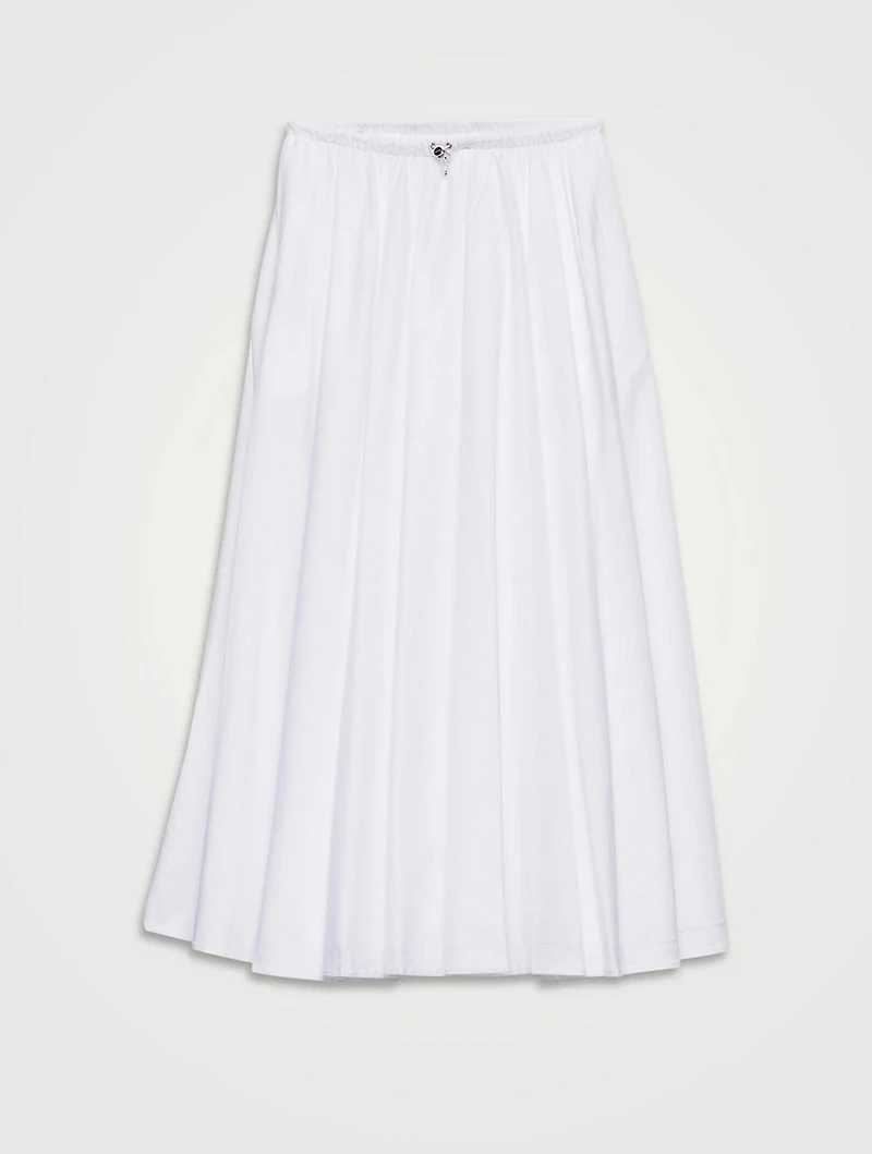 Reversible Cotton Jersey And Re-nylon Circle Skirt