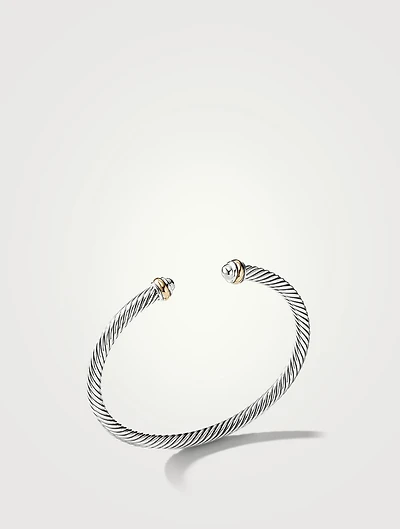 Cable Classics Bracelet Sterling Silver With 18k Yellow Gold