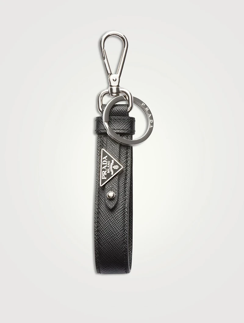 Saffiano Leather Keychain