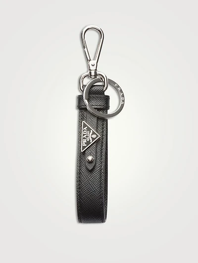 Saffiano Leather Keychain
