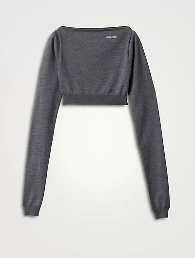Wool Boat-neck Sweater