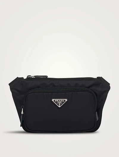 Re-nylon And Saffiano Leather Shoulder Bag