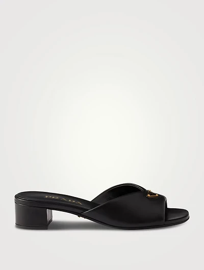 Padded Nappa Leather Sandals