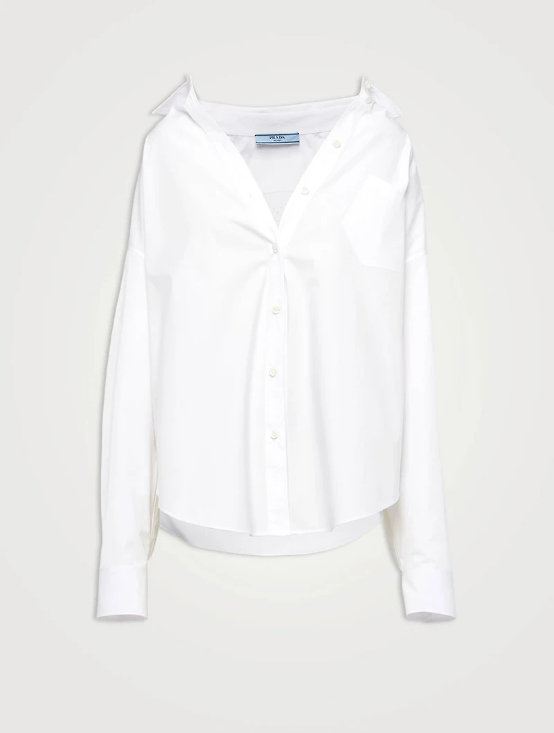 Embroidered Poplin Shirt