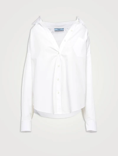 Embroidered Poplin Shirt