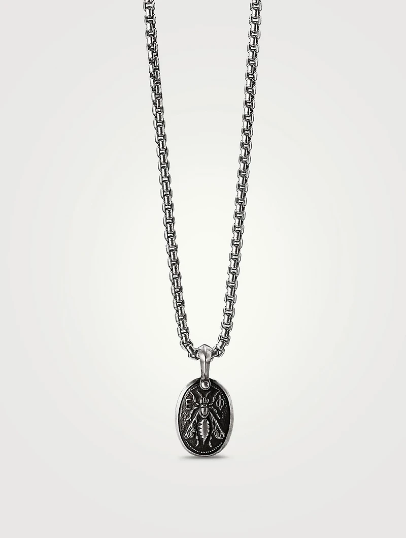 Petrvs® Bee Amulet In Sterling Silver
