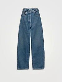 Wide-leg Denim Jeans