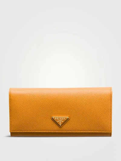 Large Saffiano Leather Wallet