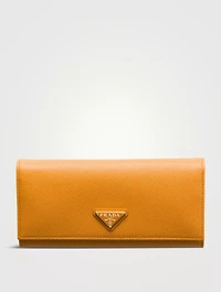 Large Saffiano Leather Wallet