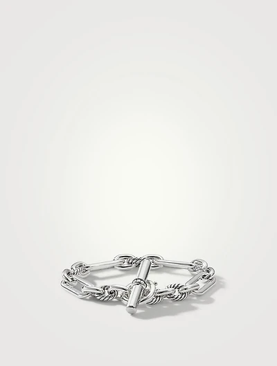 Lexington Chain Bracelet Sterling Silver With Pavé Diamonds