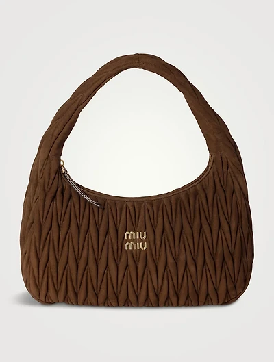 Wander Matelassé Suede Bag