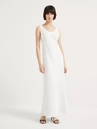 Fluid Twill Tank Dress