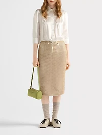Cotton Mesh Skirt