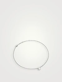 Pearl Classics Necklace In Sterling Silver With Diamonds, 6.5mm